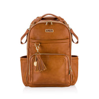 Itzy Ritzy - Cognac Boss Plus™ Backpack Diaper Bag