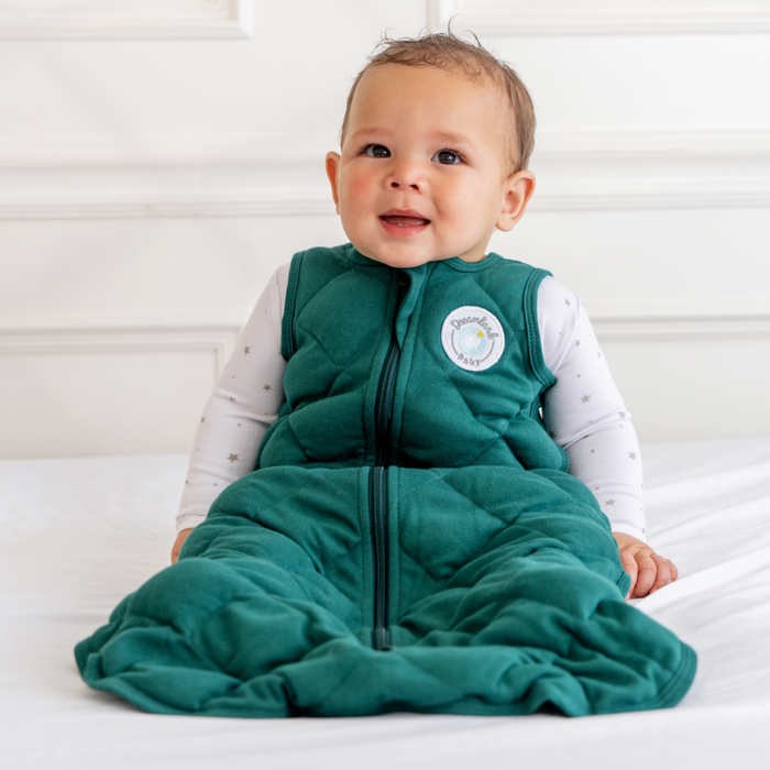 Dreamland Baby - Dream Weighted Sleep Sack - Forest Green: 6 - 12 Months
